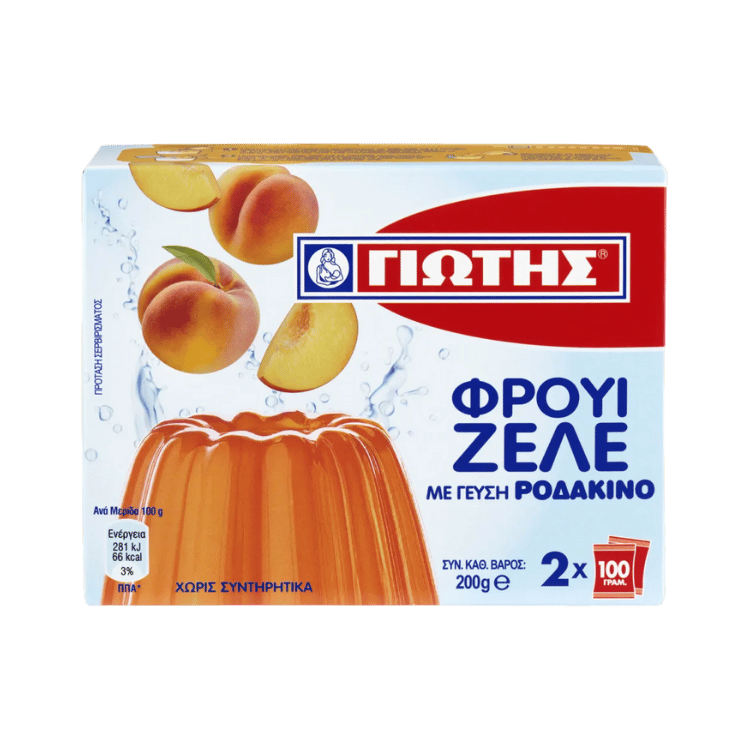 Fruchtgelee Pfirsich (200g) Jotis von Jotis bei Araxxon  - Hochwertiges griechisches Produkt.   Fruchtgelee Pfirsich (200g) Jotis από Jotis στο Araxxon  - Αυθεντικό ελληνικό προϊόν.
